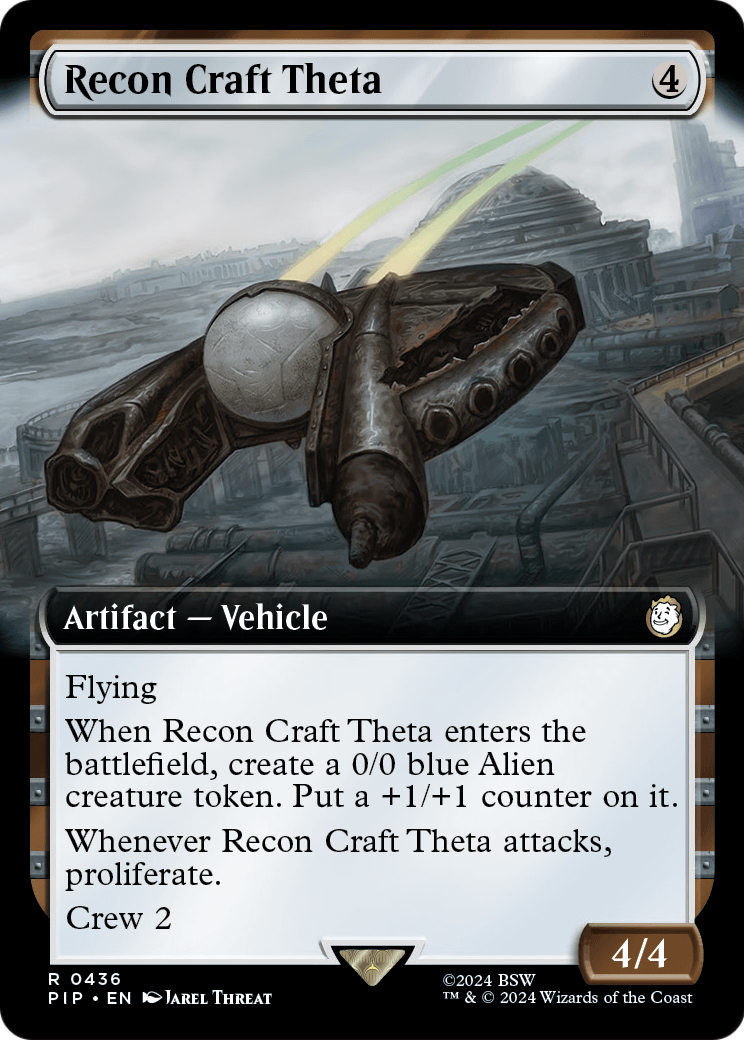 Recon Craft Theta (Extended Art) (PIP-436) [Fallout] Foil