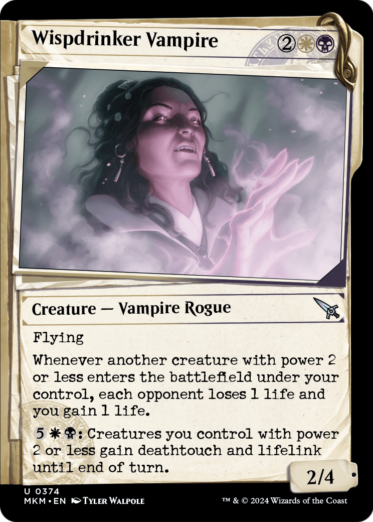 Wispdrinker Vampire (Showcase) (MKM-374) [Murders at Karlov Manor]