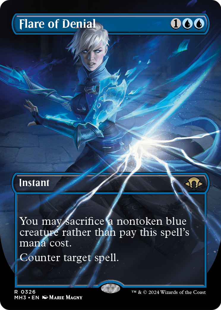 Flare of Denial (Borderless) (MH3-326) [Modern Horizons 3]