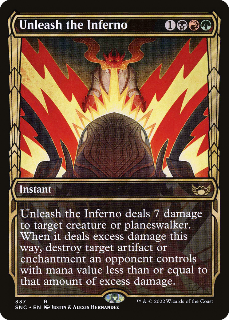 Unleash the Inferno (Showcase) (SNC-337) [Streets of New Capenna] Foil