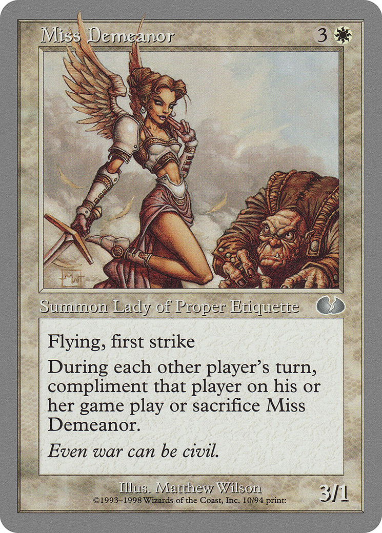 Miss Demeanor (UGL-010) [Unglued]