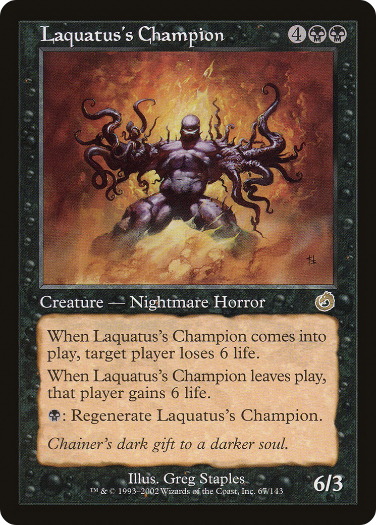 Laquatus's Champion (TOR-067) [Torment] Foil
