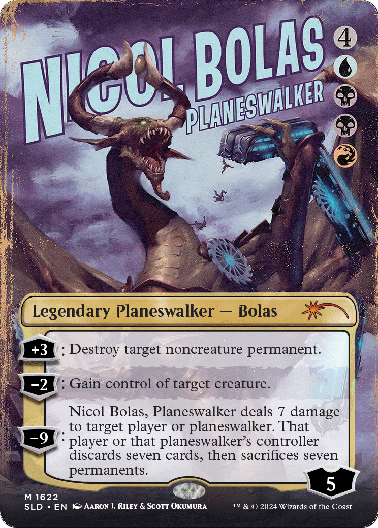 Nicol Bolas, Planeswalker (SLD-1622) (Borderless) [Secret Lair Drop]