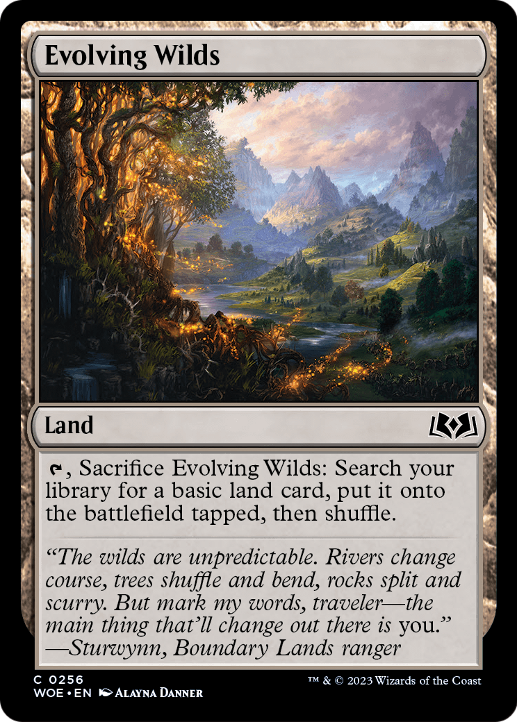 Evolving Wilds (WOE-256) [Wilds of Eldraine] Foil