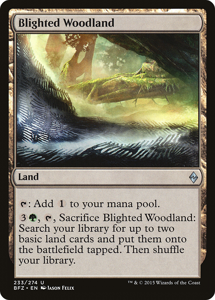 Blighted Woodland (BFZ-233) [Battle for Zendikar]
