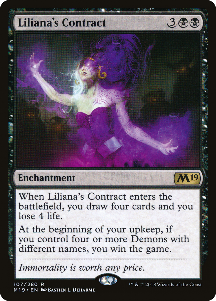 Liliana's Contract (M19-107) [Core Set 2019] Foil