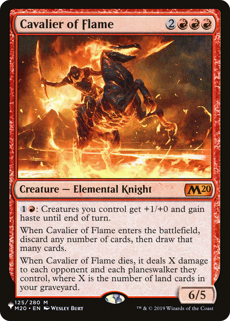 Cavalier of Flame (LIST-125/280) [The List]