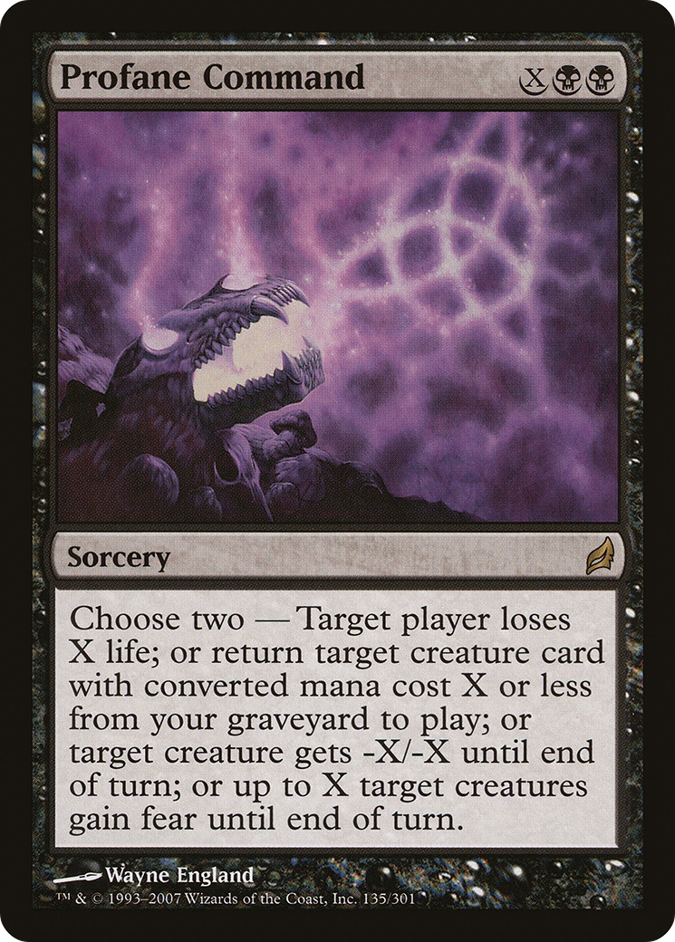 Profane Command (LRW-135) [Lorwyn] Foil