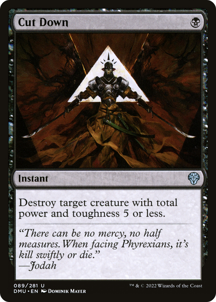 Cut Down (DMU-089) [Dominaria United] Foil
