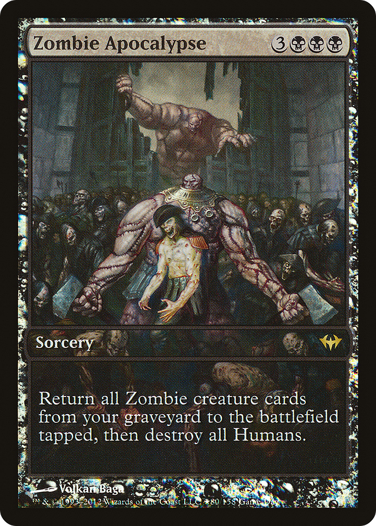 Zombie Apocalypse (GAME-080) [Dark Ascension Promos] Foil