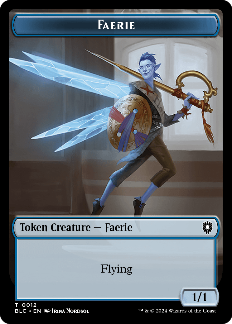 Faerie (TBLC-012) [Bloomburrow Commander Tokens] Foil
