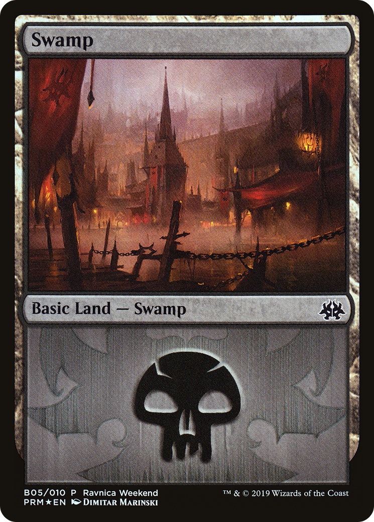 Swamp - Rakdos (B05) (LARP-005) [RNA Ravnica Weekend] Foil