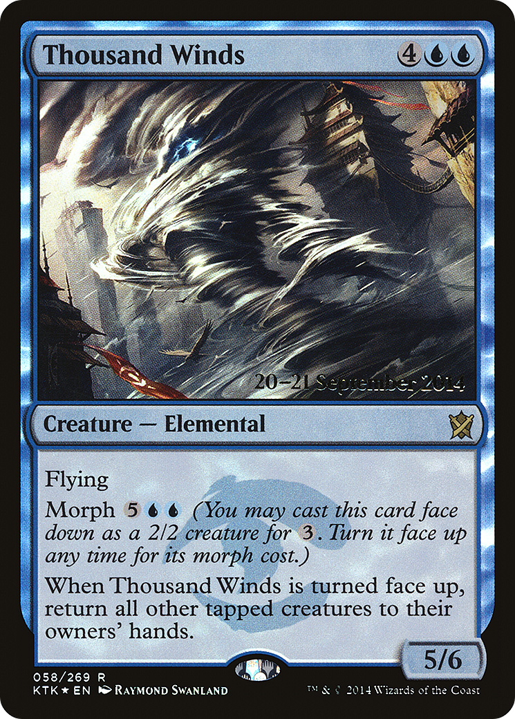 Thousand Winds (PRE-058) [Khans of Tarkir Promos] Foil