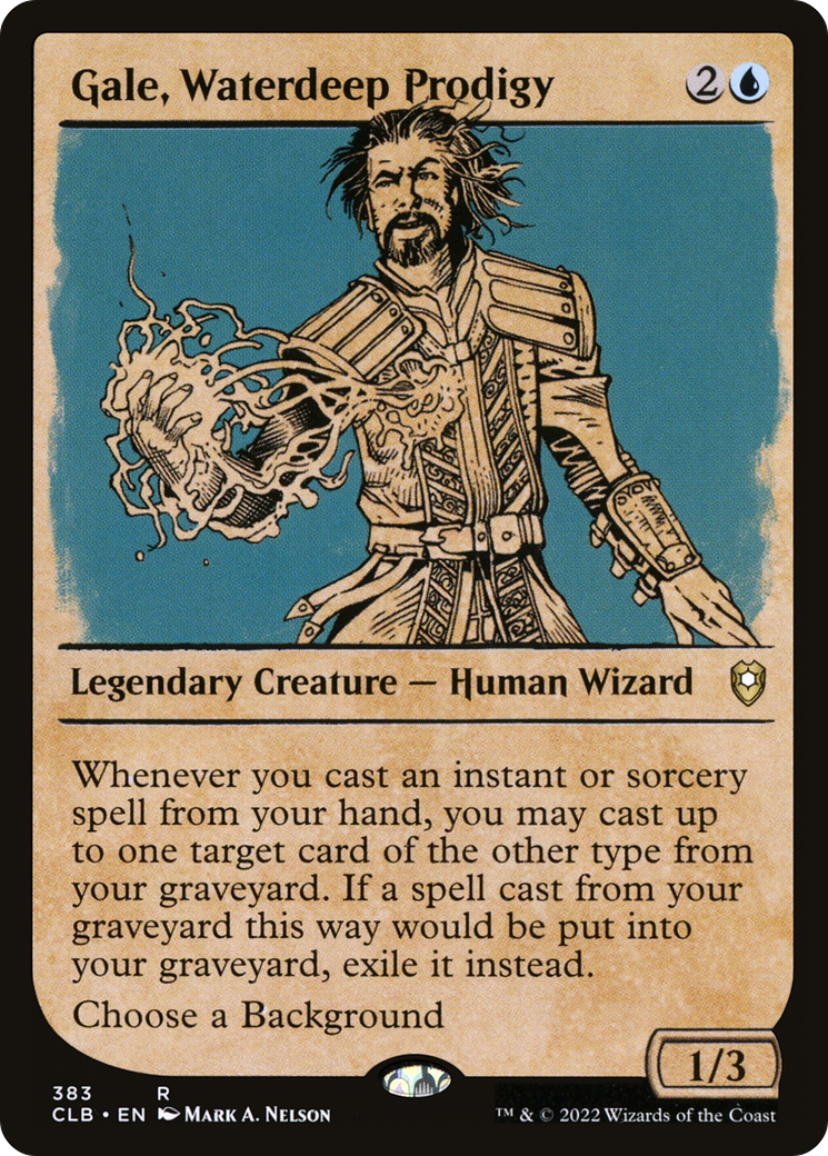 Gale, Waterdeep Prodigy (Showcase) (CLB-383) [Commander Legends: Battle for Baldur's Gate]