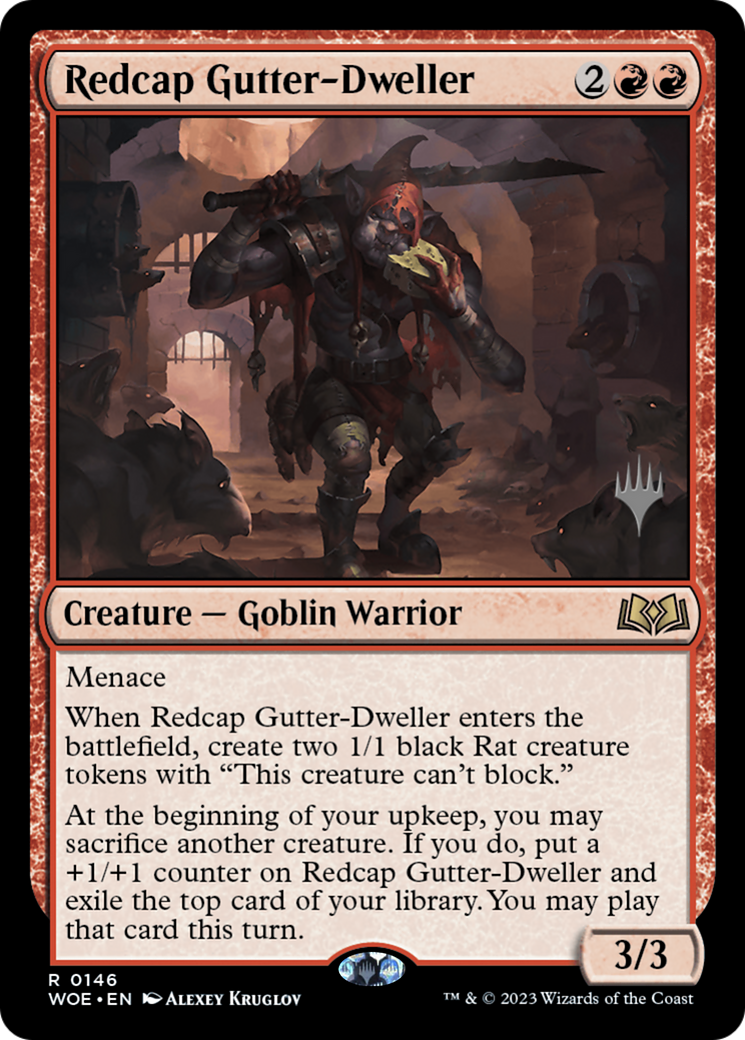 Redcap Gutter-Dweller (PPWOE-146) [Promo Pack: Wilds of Eldraine Promos]