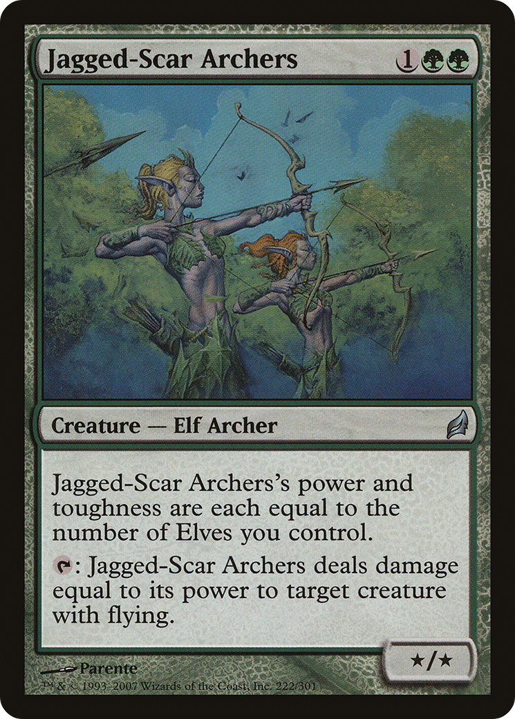 Jagged-Scar Archers (LRW-222) [Lorwyn] Foil