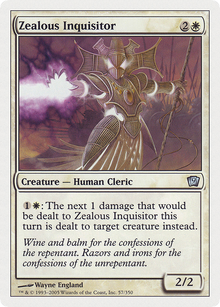 Zealous Inquisitor (9ED-057) [9th Edition]