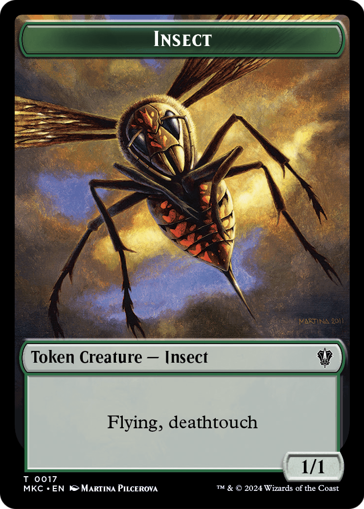 Insect (TMKC-017) [Murders at Karlov Manor Commander Tokens]