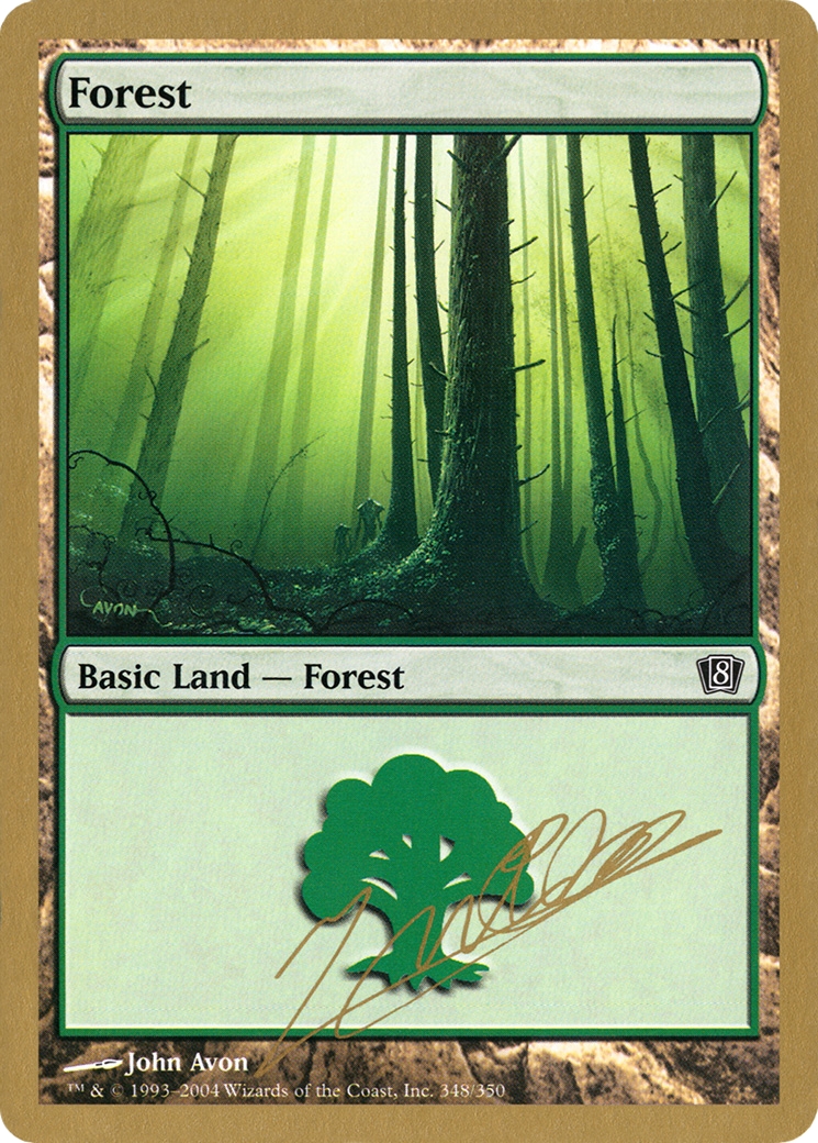 Forest (348) - 2004 Julien Nuijten (8ED) [World Championship Decks 2004]