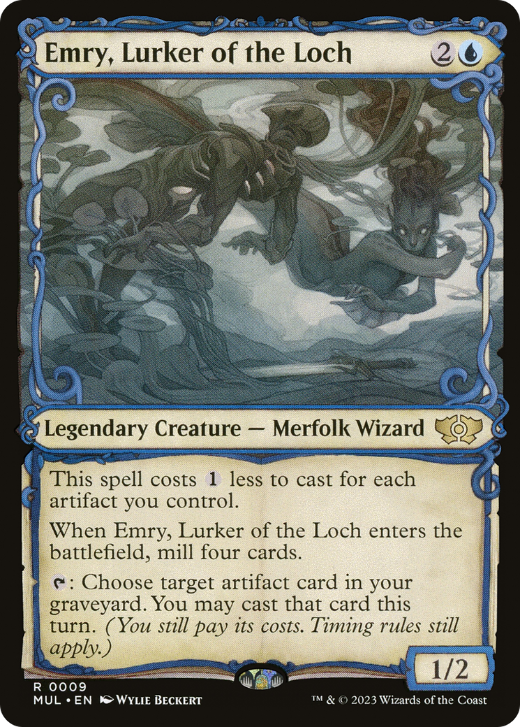 Emry, Lurker of the Loch (MUL-009) (Showcase) [Multiverse Legends] Foil