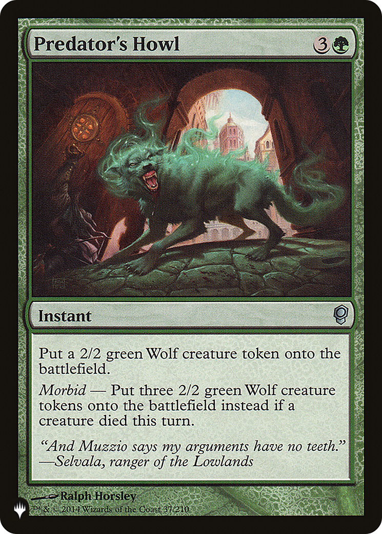 Predator's Howl (LIST-37/210) [The List]