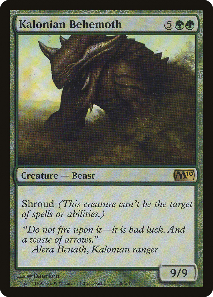 Kalonian Behemoth (M10-188) [Magic 2010]