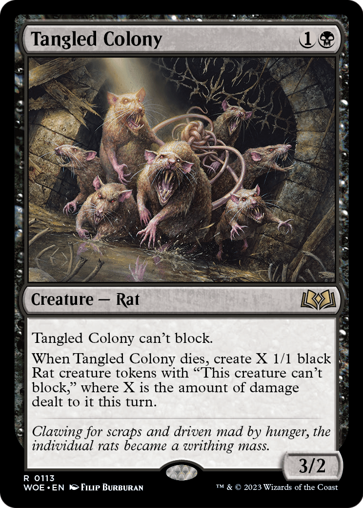 Tangled Colony (WOE-113) [Wilds of Eldraine] Foil