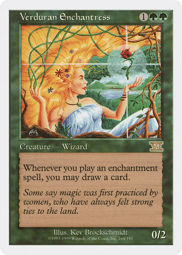 Verduran Enchantress (6ED-264) [Classic Sixth Edition]