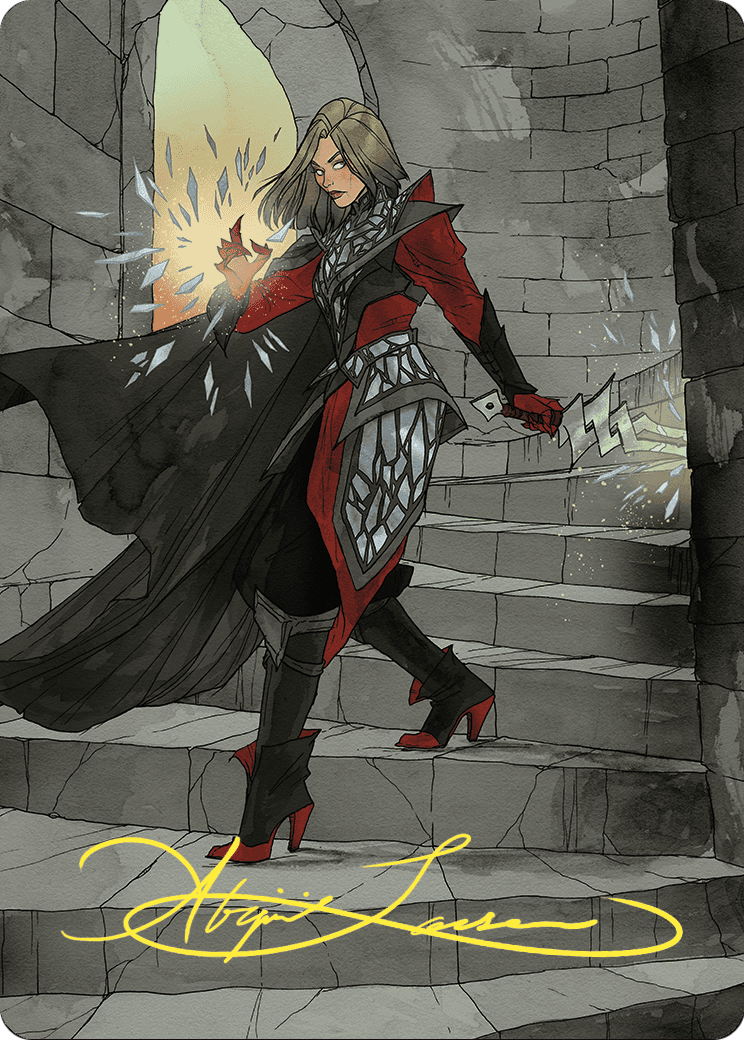 Rowan, Scion of War // Rowan, Scion of War (AWOE-059) (Borderless) [Wilds of Eldraine Art Series] Foil