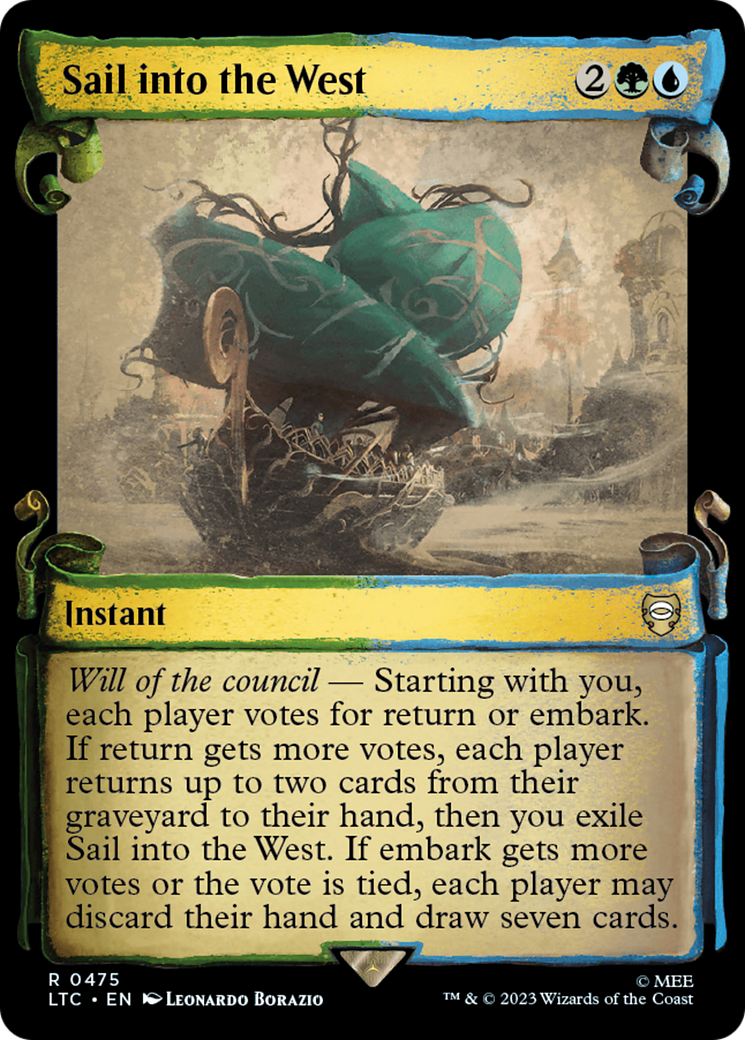 Sail into the West (Showcase Scrolls) (LTC-475) [Tales of Middle-earth Commander] Foil