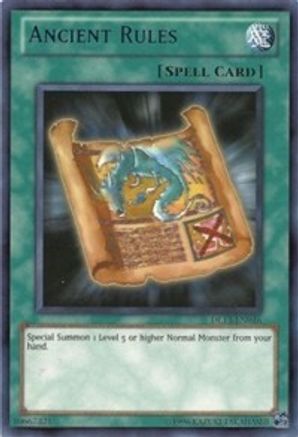 Ancient Rules (Red) (Rare) (DL13-EN016) - Duelist League Promo Unlimited