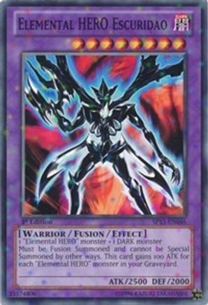 Elemental HERO Escuridao (Starfoil) (Starfoil Rare) (SP13-EN046) - Star Pack 2013 Unlimited