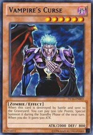 Vampire's Curse (Blue) (Rare) (DL16-EN003) - Duelist League Promo Unlimited