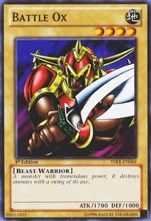 Battle Ox (Common) (YSKR-EN004) - Starter Deck: Kaiba Reloaded 1st Edition