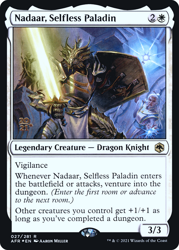 Nadaar, Selfless Paladin (PRE-027) [Adventures in the Forgotten Realms Promos] Foil