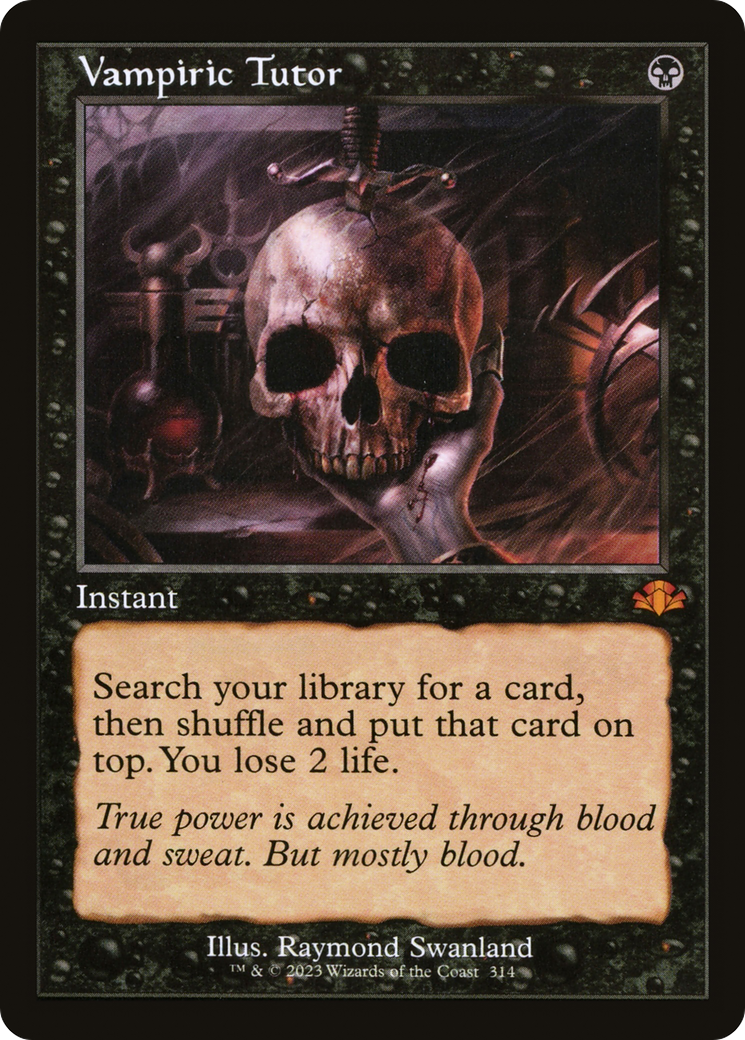 Vampiric Tutor (Retro Frame) (DMR-314) [Dominaria Remastered]