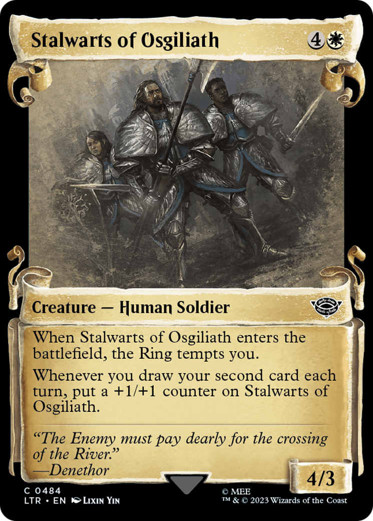 Stalwarts of Osgiliath (Showcase Scrolls) (LTR-484) [The Lord of the Rings: Tales of Middle-earth] Foil