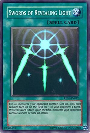 Swords of Revealing Light (Super Rare) (RP01-EN012) - Retro Pack Unlimited