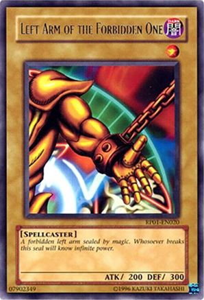 Left Arm of the Forbidden One (Rare) (RP01-EN020) - Retro Pack Unlimited