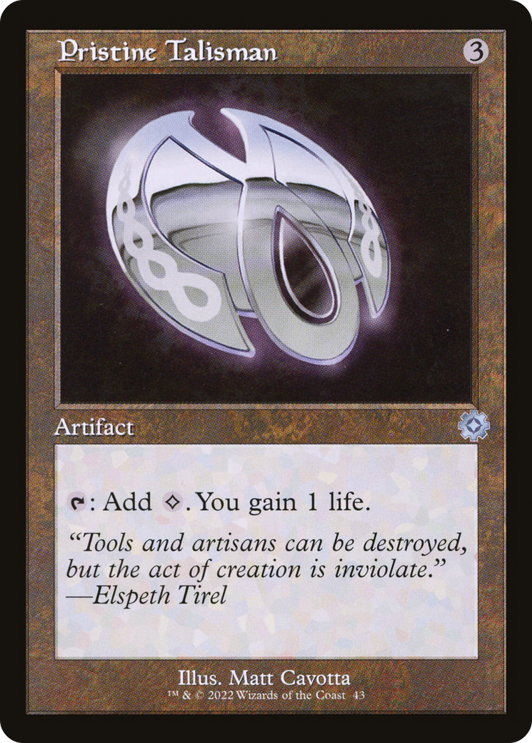 Pristine Talisman (BRR-043) [The Brothers' War Retro Artifacts] Foil