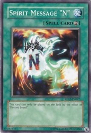 Spirit Message "N" (Common) (RP02-EN047) - Retro Pack 2 Unlimited