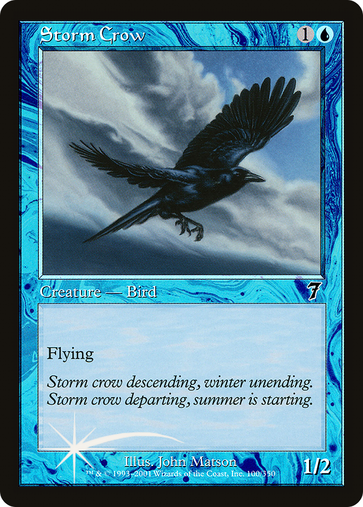 Storm Crow (7ED-100) [7th Edition] Foil
