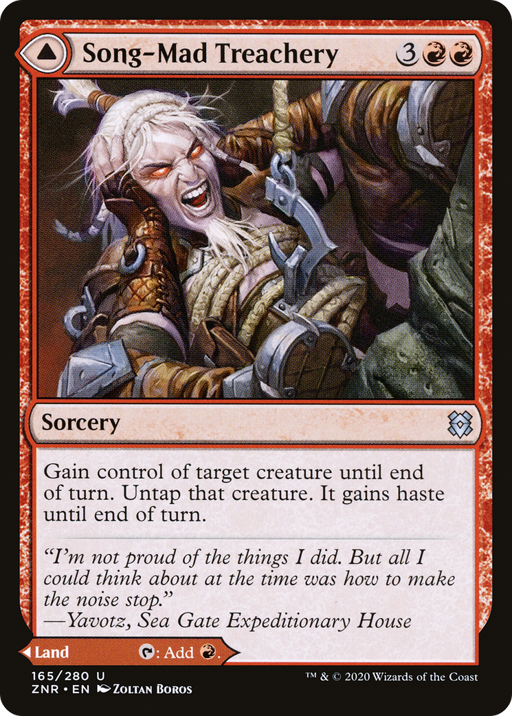 Song-Mad Treachery (ZNR-165) [Zendikar Rising] Foil