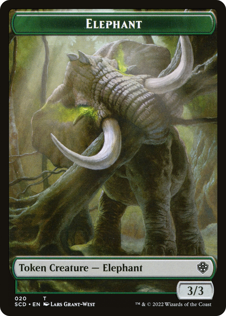 Elephant (TSCD-020) [Starter Commander Deck Tokens] Foil