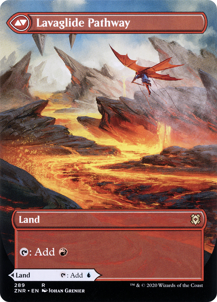 Riverglide Pathway (Borderless) (ZNR-289) (Showcase) [Zendikar Rising]