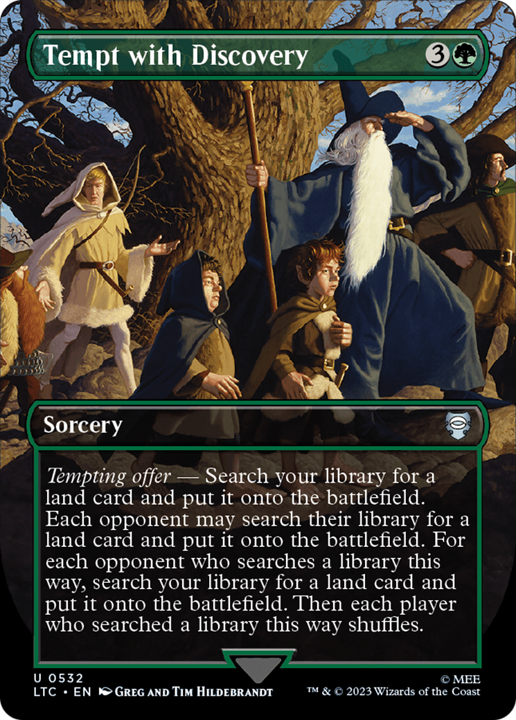 Tempt with Discovery (Borderless) (LTC-532) [Tales of Middle-earth Commander]
