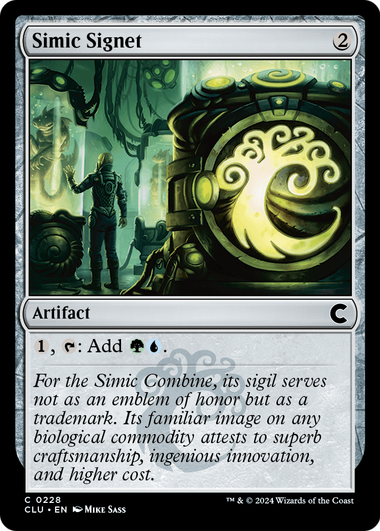 Simic Signet (CLU-228) [Ravnica: Clue Edition]
