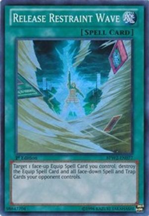 Release Restraint Wave (Super Rare) (BPW2-EN077) - Battle Pack 2: War of the Giants Round 2 1st Edition