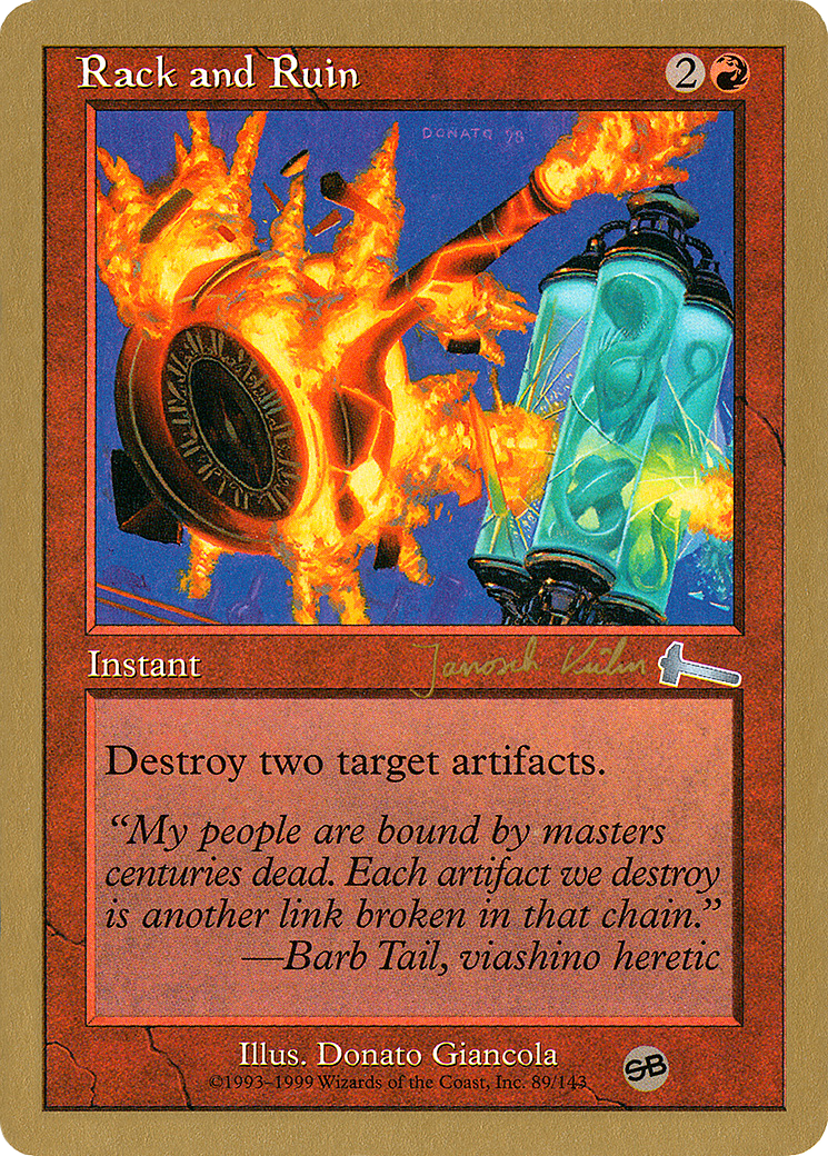 Rack and Ruin - 2000 Janosch Kuhn (ULG) (SB) [World Championship Decks 2000]
