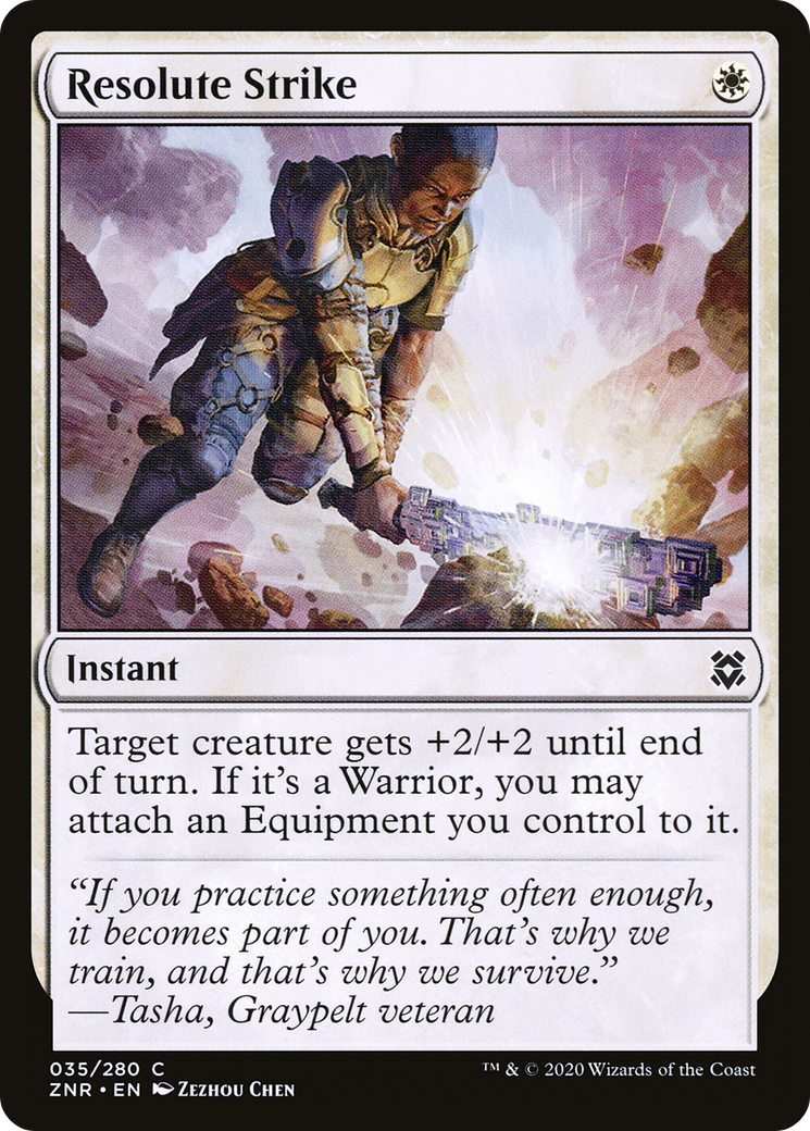 Resolute Strike (ZNR-035) [Zendikar Rising]